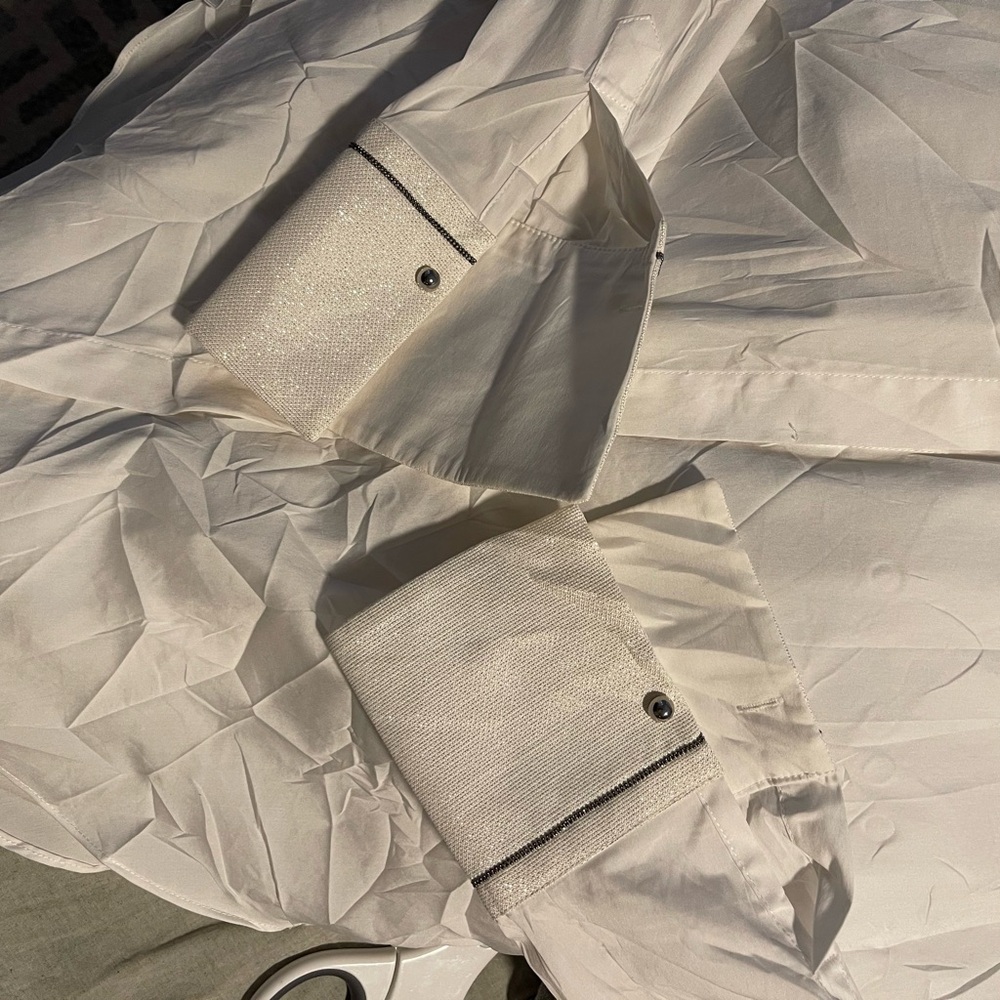 Brunello Cucinelli White Dress Shirt - Picture 9 of 10